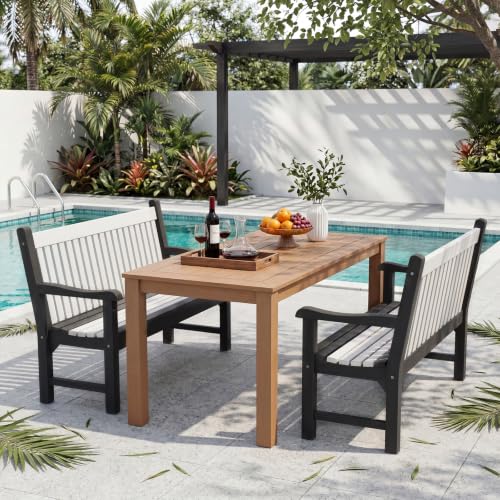 2 Person Outdoor Bench with 700 Lbs Weight Capacity