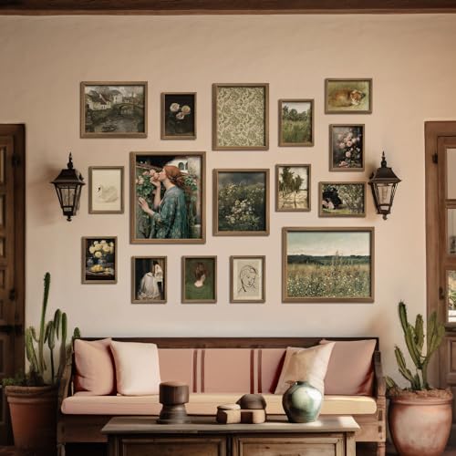 16 PCS Vintage Wall Art Decor (16 Count)