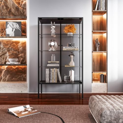 Iron Frame Glass Display Cabinet