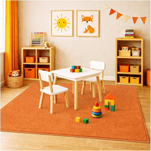 Soft & Colorful 11' Round Kids Classroom Area Rug