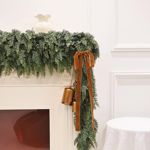 8Pcs Large Velvet Bows for Christmas Tree (8 Count)