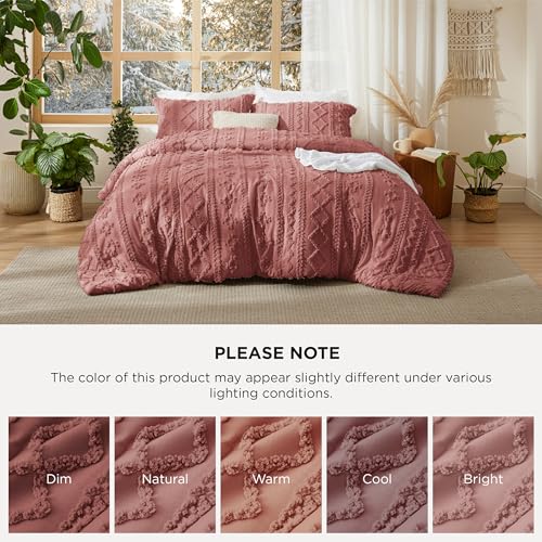 Tufted Boho Comforter Set Twin Size
