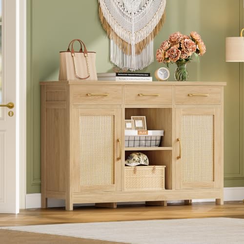 Coffee Bar Cabinet with 3 Drawers