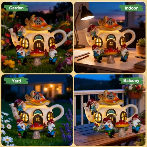 Solar Fairy Garden House Lights