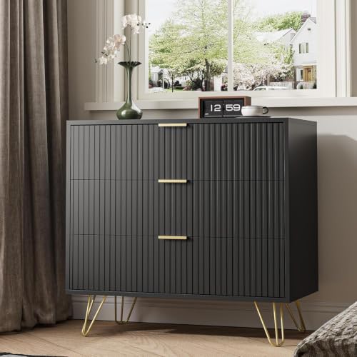 3 Drawer Nightstand Set of 2