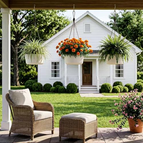 2 Pack 10.7 Inch Hanging Planter for Indoor Plants