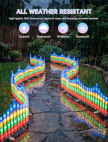 8 Pack Multicolor Picket Fence Lights
