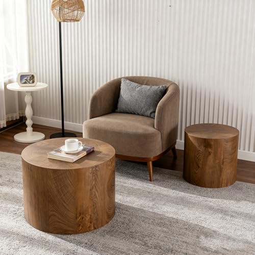 Nesting Round Coffee Table Set of 2