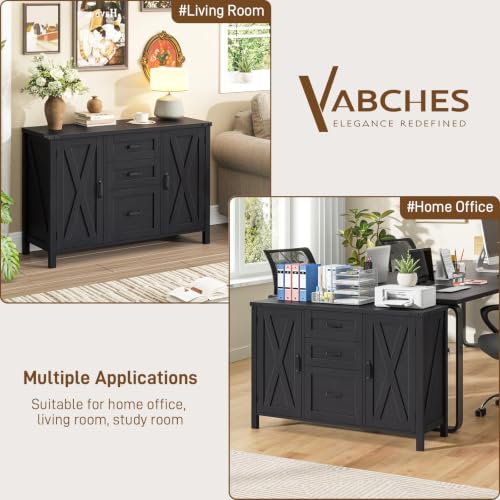 File Cabinet with 3 Drawers Fits Files Letter