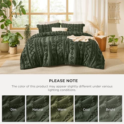 Tufted Boho Comforter Set Twin Size