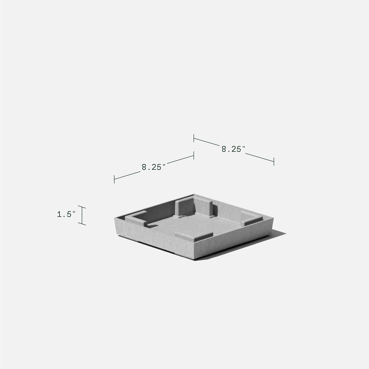 Veradek V-Resin Indoor/Outdoor Taper Planter (Gray, 26 inch - 2 Pack with 2 Saucer Trays)