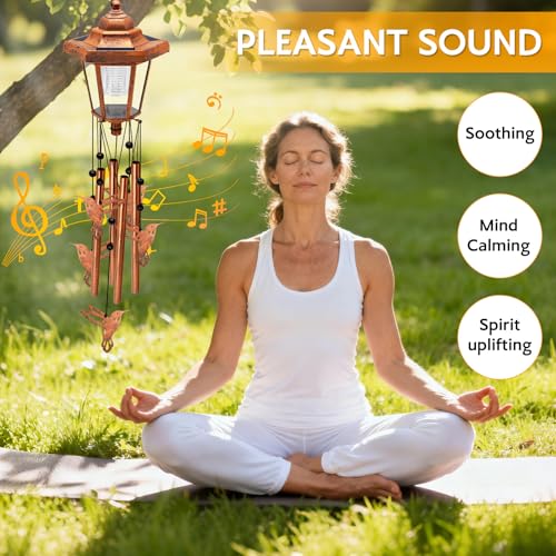 2 Pack Solar Hummingbird Wind Chimes