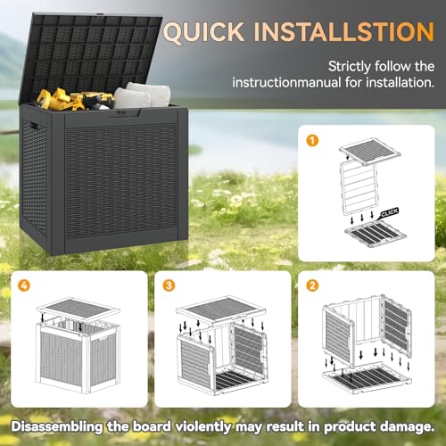 31 Gallon Outdoor Storage Box 2 Pack All