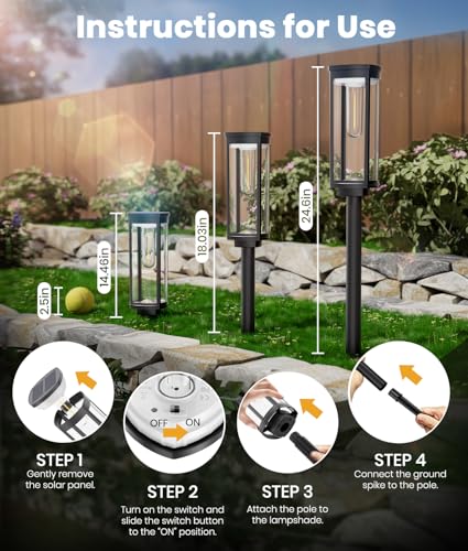 Solar Pathway Lights Outdoor (12 Count)