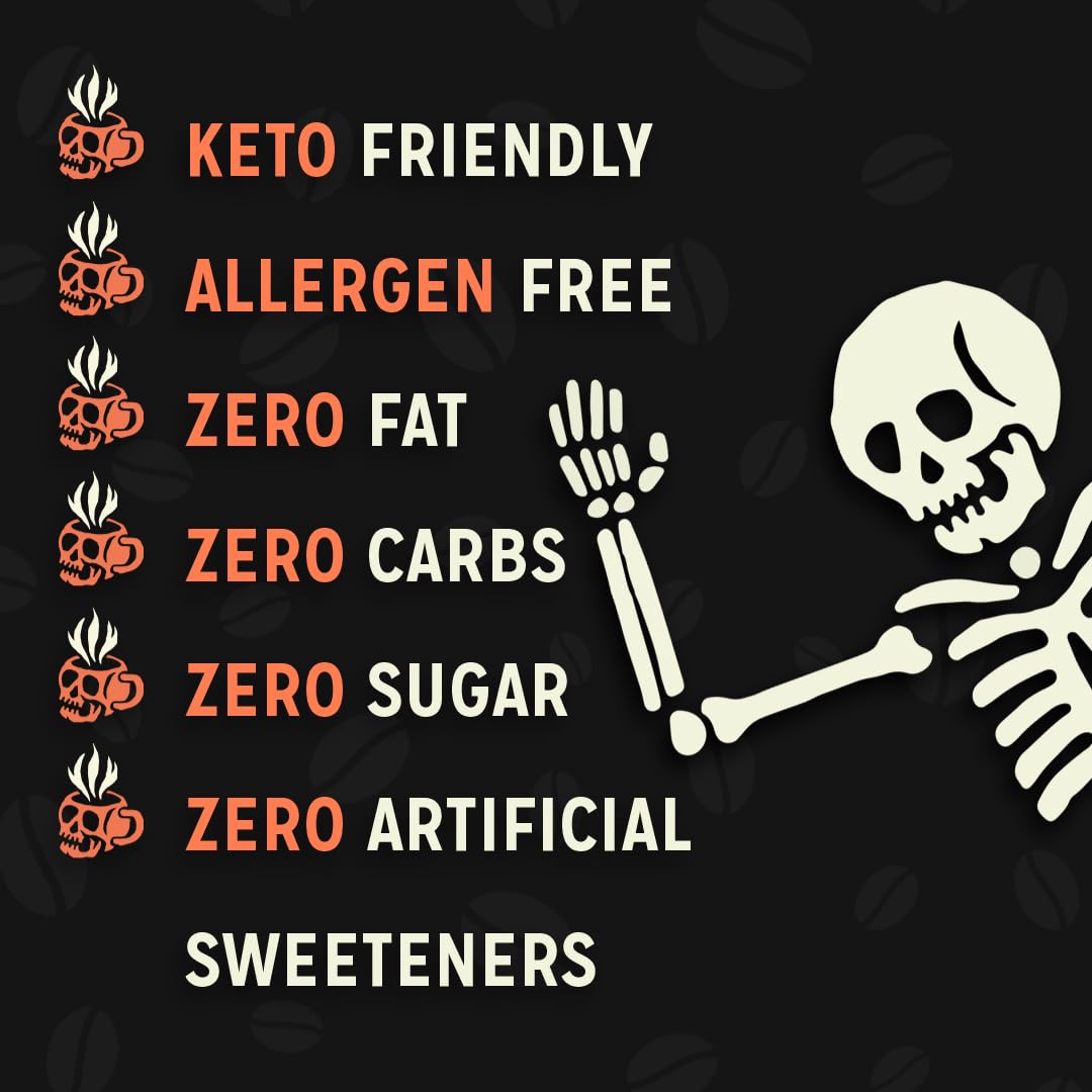 Bones Coffee Company Electric Unicorn, Fruity Cereal With Milk Flavored Coffee, Medium Roast Low Acid Arabica Beans Compatible with Auto drip and French Press Coffee Maker, 12 Oz Ground