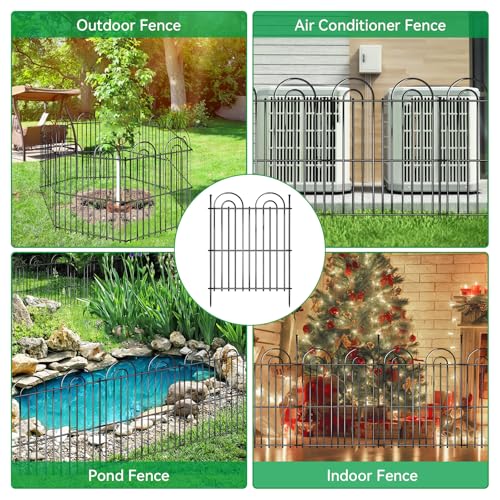 15 Panels No Dig Decorative Garden Fence