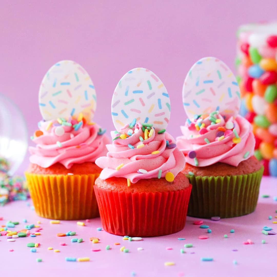 Pastel Party Sprinkles Mix | Made In USA By Sprinkle Pop| A Blend of Pink yellow Blue Green Purple Orange Lavender Mint Confetti Sprinkles| Easter Sprinkles For Decorating Cake Cupcakes Cookies, 2oz