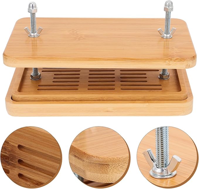 OSALADI Tofu Press Mold 3-layer Bean Curd Making Tool Drip Tray 26x15cm Home Kitchen Tofu Maker for DIY Soybean Curd Straining and Pressing