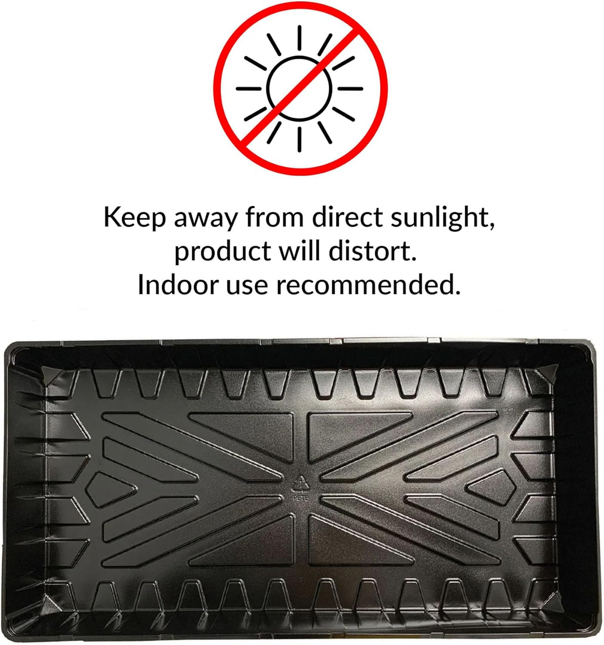 Jiffy Seed Starting Watertight Plastic Plant Tray, 10.75" x 21" - 10 Trays