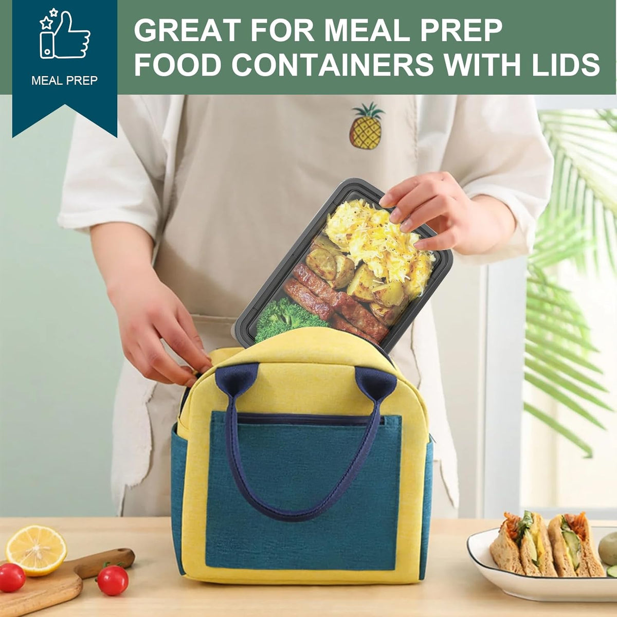 50 Pack (100-Piece) Meal Prep Containers 24 oz, Leakproof Plastic Food Storage Containers with Lids, Disposable To Go Food Containers, BPA-Free, Stackable, Microwave, Dishwasher & Freezer Safe