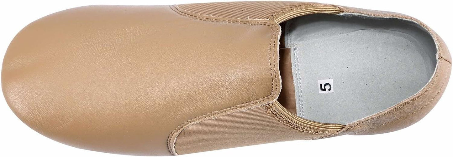 Dynadans Women's Leather Upper Slip-on Jazz Shoe