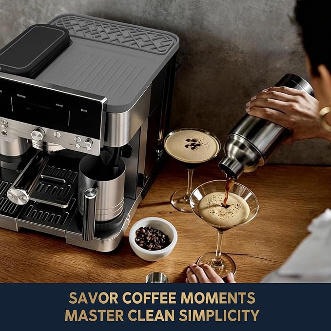 Top Mat for Ninja Luxe Cafe Espresso Machine ES601, Waterproof Anti-Slip Easy to clean Ninja Luxe Cafe Accessories (Grey)