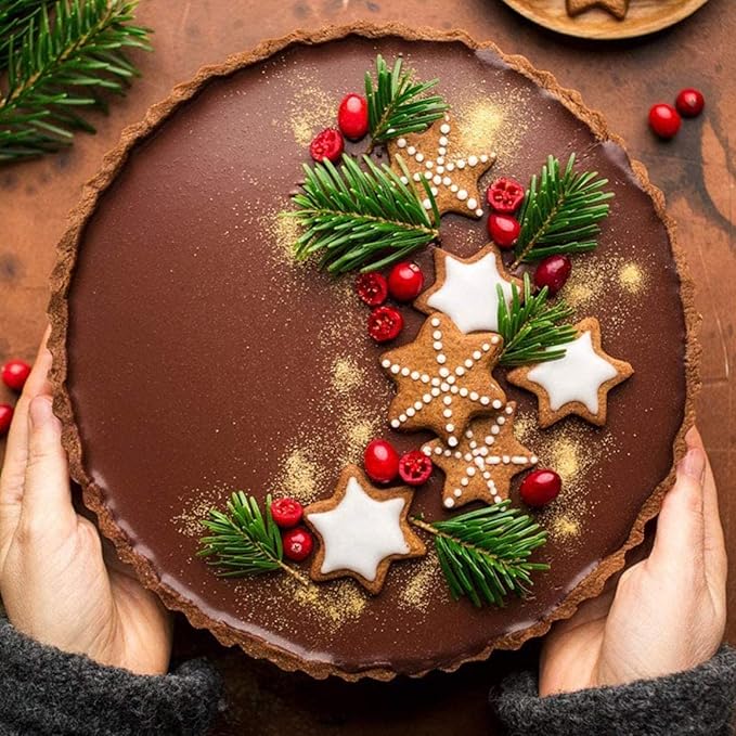 Cake Tin, Non-Stick Cake Mould, Baking Tools Baking Mold,Cake Mould,Baking Baking Tray Metal Nonstick Pans Carbon Steel Cake Pie Mold Removable Bottom Tart Quiche Pan Oven Baking Tray Dish Bakeware 1P