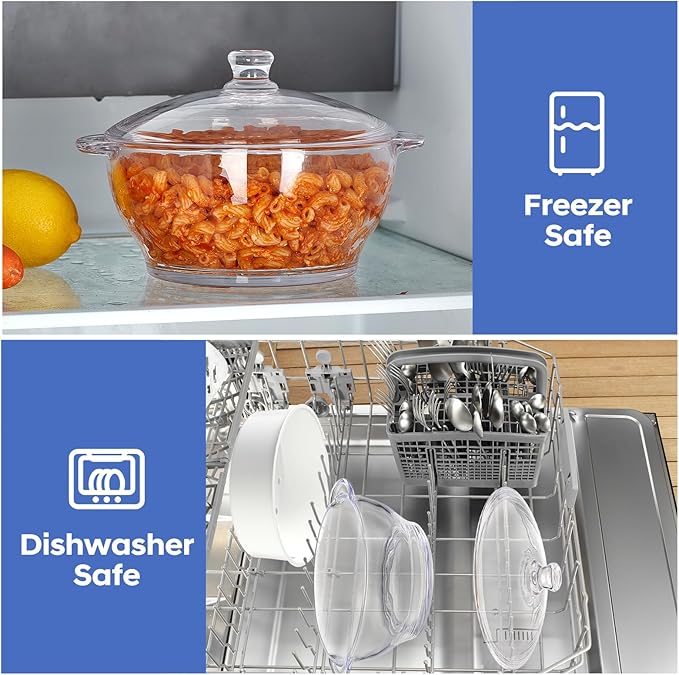 Glass Microwave Steamer for Vegetables, Broccoli, Fish & Food – Oven Safe Steamer Bowl for Cooking, BPA-Free, Odorless & Dishwasher Safe(1.5L)