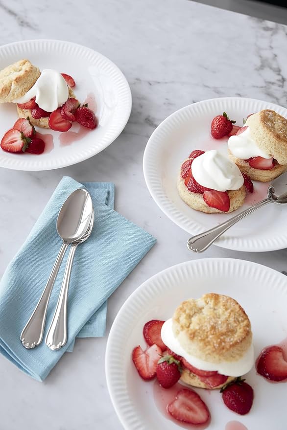 Lenox Silverware Set, Chelse Muse 65-Piece Flatware Set, Service For 12, 18/10 Stainless Steel, Dishwasher Safe, Knives Spoons And Forks Sets, Home And Kitchen Utensils (Silver, 65 Pieces)
