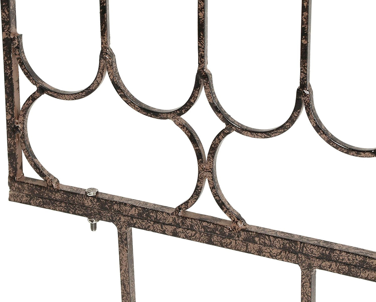H Potter Garden Trellis for Climbing Plants Large Metal Wall Trellises Tall Vertical Wrought Iron Panels for Home Garden Outdoor Decoration Fence Privacy Screen Outdoors Ivy Rose Clematis