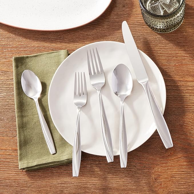 Oneida Camlynn Mirror 20 Piece Everyday Flatware Set, Service for 4 (Pack of 3)