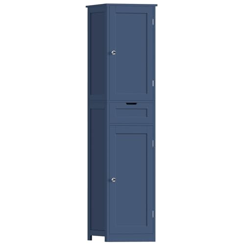 66.9" Tall Bathroom Storage Cabinet with 2 Doors & 1 Drawer