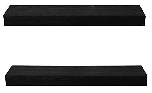 x2 18 Inch Wooden Floating Shelves for Wall