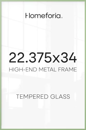 22.375x34 Green Puzzle Poster Frame