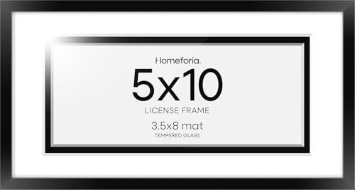 5x10 Black License Frame (2 Count)