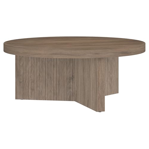 36" Scandinavian Fluted Coffee Table