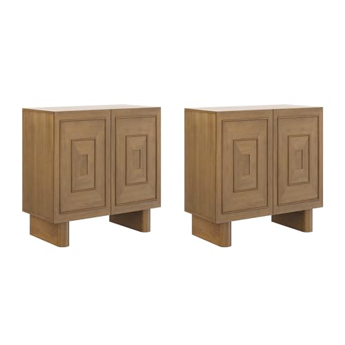 Austin Mid Century Modern Kitchen Cabinet (2 Count)