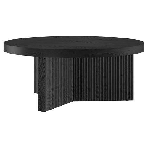 36" Scandinavian Fluted Coffee Table