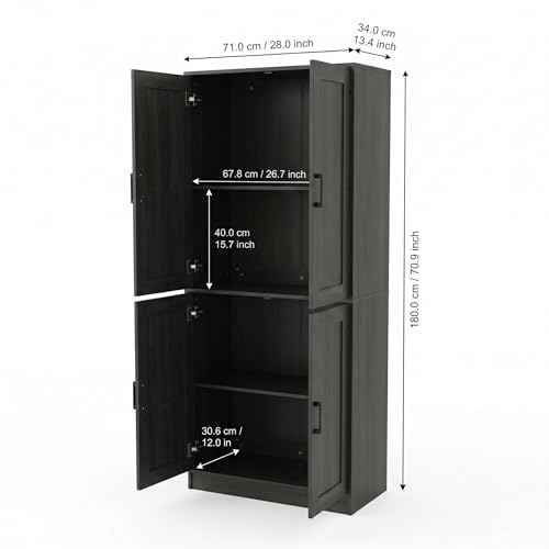 71" Tall Kitchen Pantry Cabinet