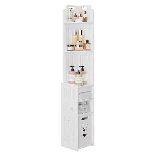 Tall Narrow Bathroom Storage Shelf