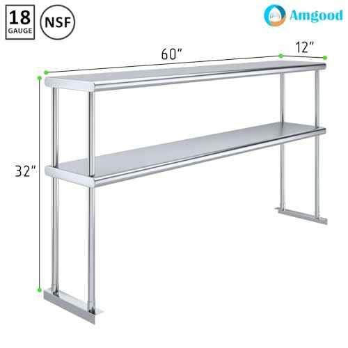 60 Inch Double Tier Overshelf