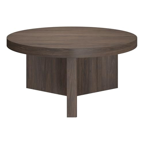 32" Scandinavian Fluted Coffee Table