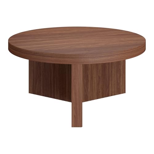 32" Scandinavian Fluted Coffee Table