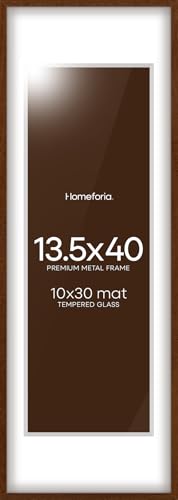 13.5x40 Brown Oak Picture Frame