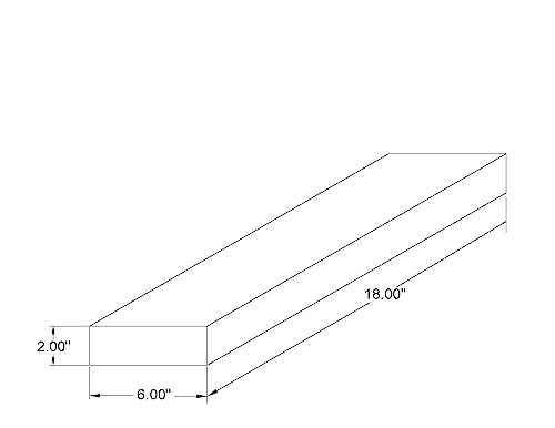 x2 18 Inch Wooden Floating Shelves for Wall