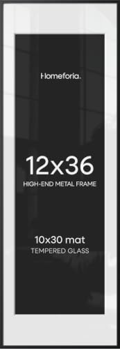 12x36 Black Picture Frame