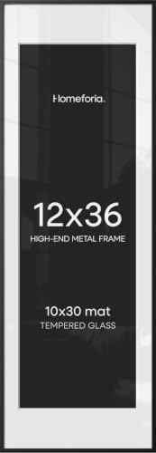 12x36 Black Picture Frame (2 Count)