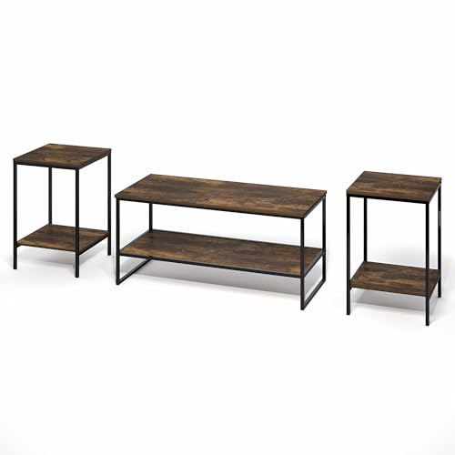 Simplistic Coffee Table and End Table Set of 3 (3 Count)