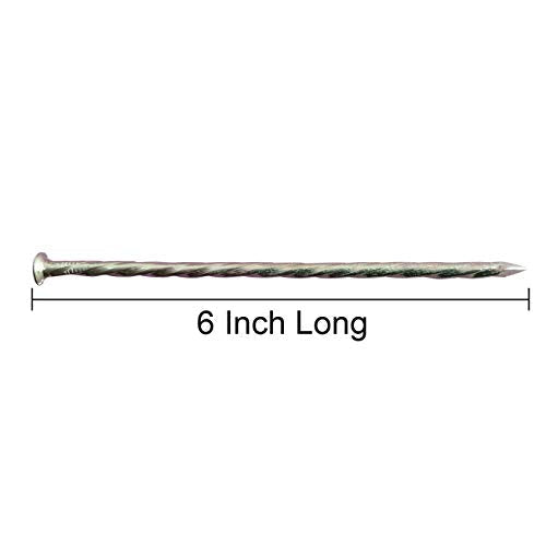 70 Pack 6"Artificial Turf Nails Garden Stakes Galvanized Landscaping Spikes (70 Count)
