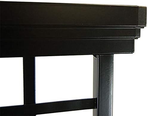 Set of 5 Panacea 82172 Mission Trellises, Black, 78" H Each